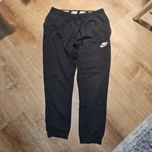 Nike Black Joggers with White Logo